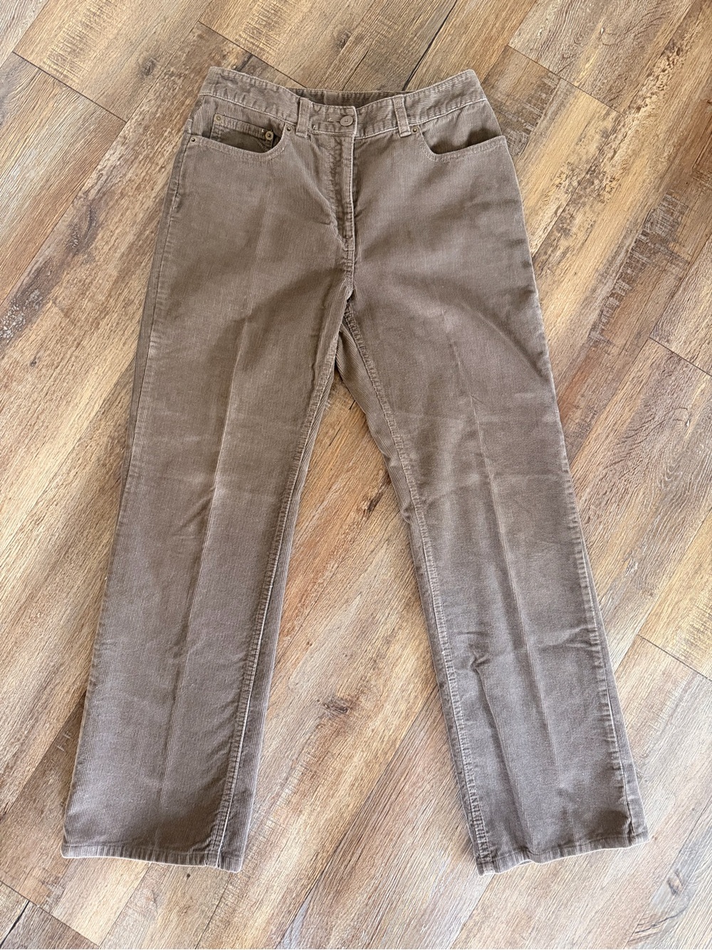 Van Heusen Straight Leg Corduroy Pants in Brown